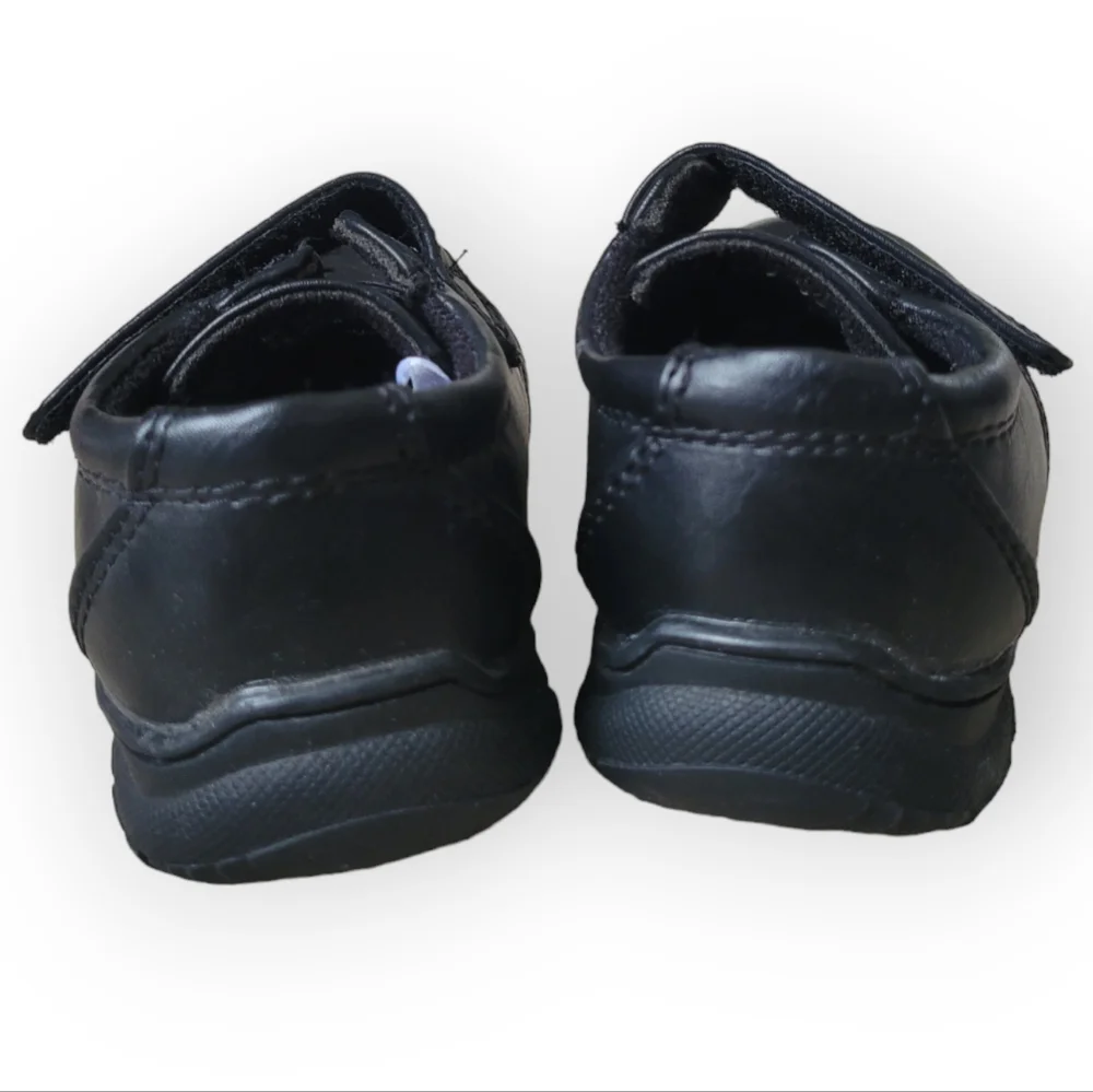 Cat & Jack Size 5 Toddler Black Formal Shoes with Velcro